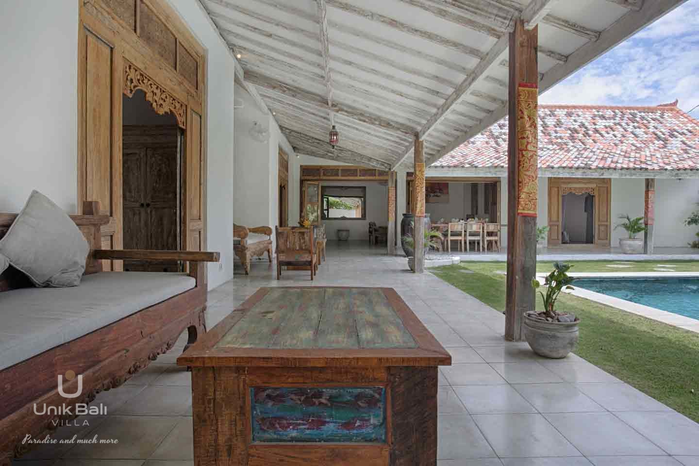 Unik Bali Villa A Louer Bulan 11 Terrasse Salon