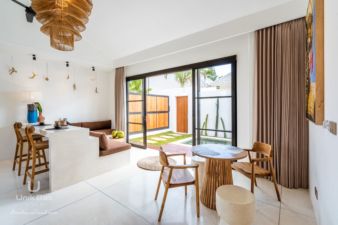 Unik Bali Villa Yuzu Suite Loft Vue Espace Repas